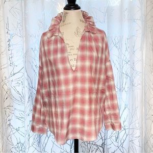 A Shirt Thing. Plaid Long Sleeve Women's Top size small